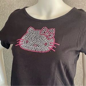RARE Hello Kitty Pointillism Ben-Day Comic Book Dots Style Tee T-Shirt Ladies M
